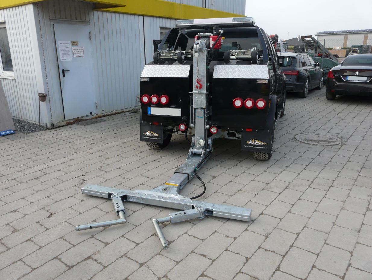 Hubbrille Bergefahrzeug Elektrofahrzeuge E-Autos Tiefgaragen Tiefgarage Rückfahrkamera