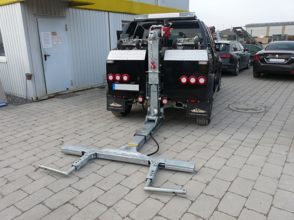 Hubbrille Bergefahrzeug Elektrofahrzeuge E-Autos Tiefgaragen Tiefgarage Rückfahrkamera