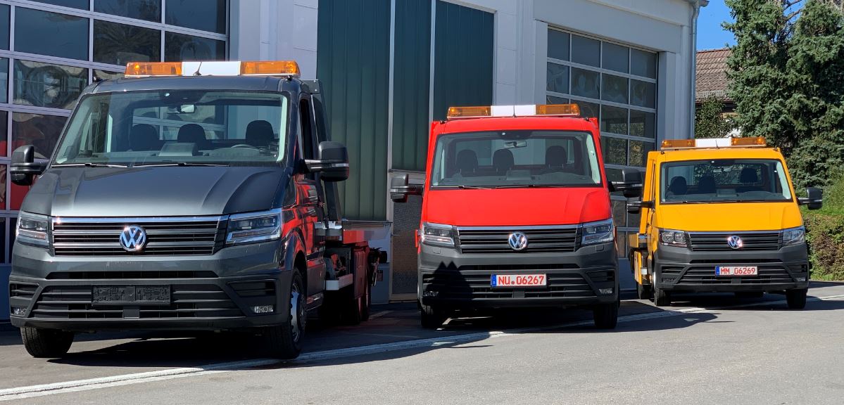 Abschleppwagen Verschiebeplateau Zusatzachse Auflastung Aluminiumplateau Bergefahrzeug Schlepper ADAC Mautfrei