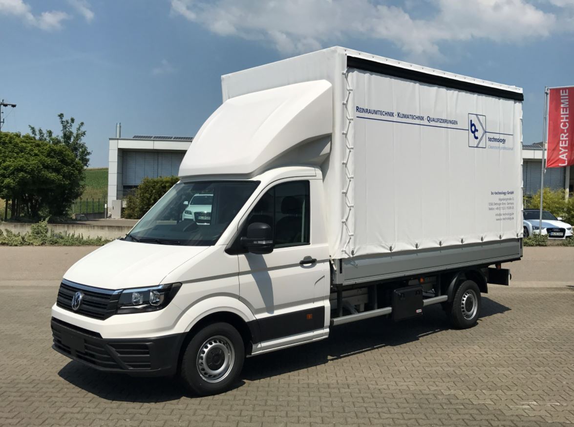 Volkswagen Crafter Dachspoiler Werkspritsche Planenaufbau seitliche Schiebeplane