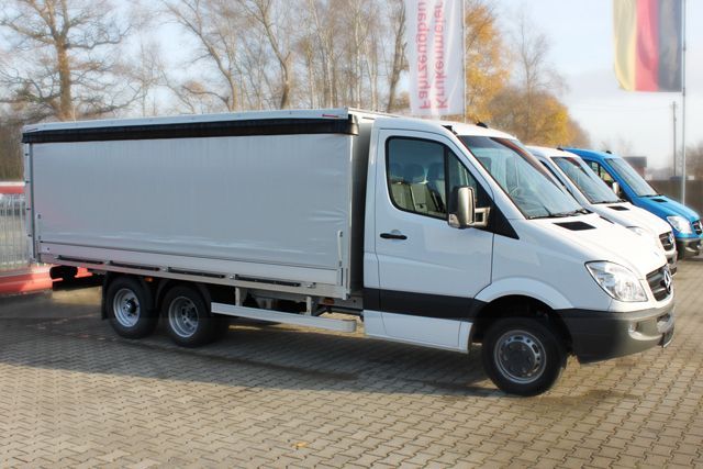 Mercedes Sprinter Zusatzachse Auflastung Nutzlasterhöhung Radstandsverlängerung Pritsche Schiebeplane