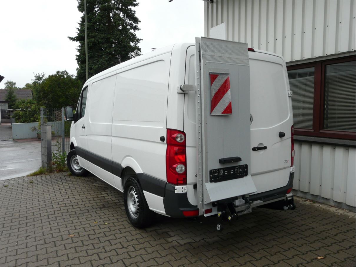 geteilte Ladebordwand Ladebordwand elektrische Rampe Kastenwagen MAN TGE Ladelift