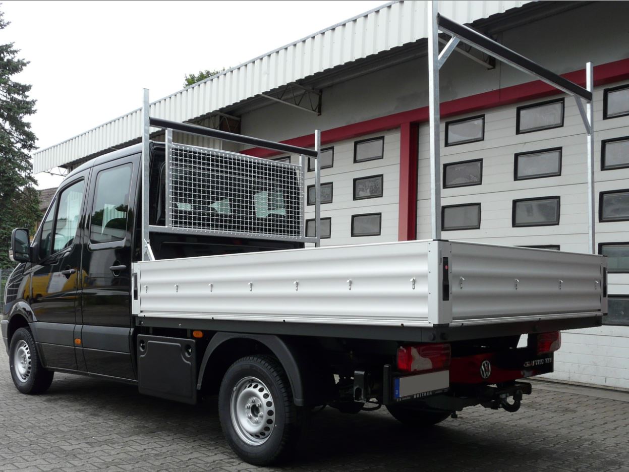 Volkswagen Crafter Leiterträger vorn und hinten Fahrerhausschutzgitter