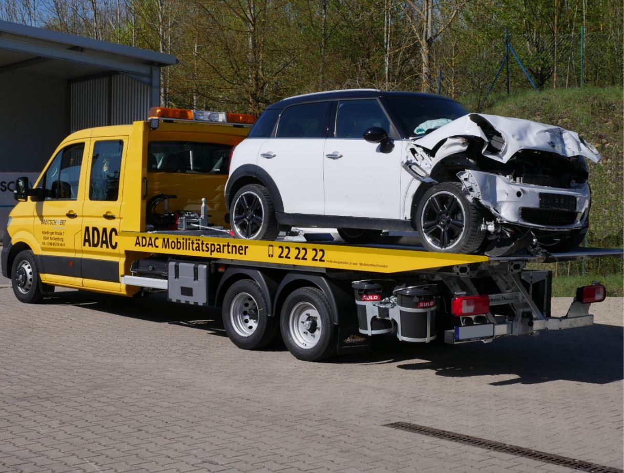 Zusatzachse Nutzlast Abschleppwagen Schlepper Verschiebeplateau Mautfrei Pannendienst Unfallbergung MAN TGE