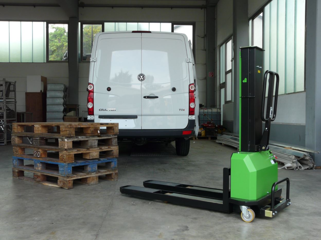 einfach schnell Hublast Ladehöhe Hubwagen Mitnahmestapler Gabelstapler Stapler Elektronischer Stapler