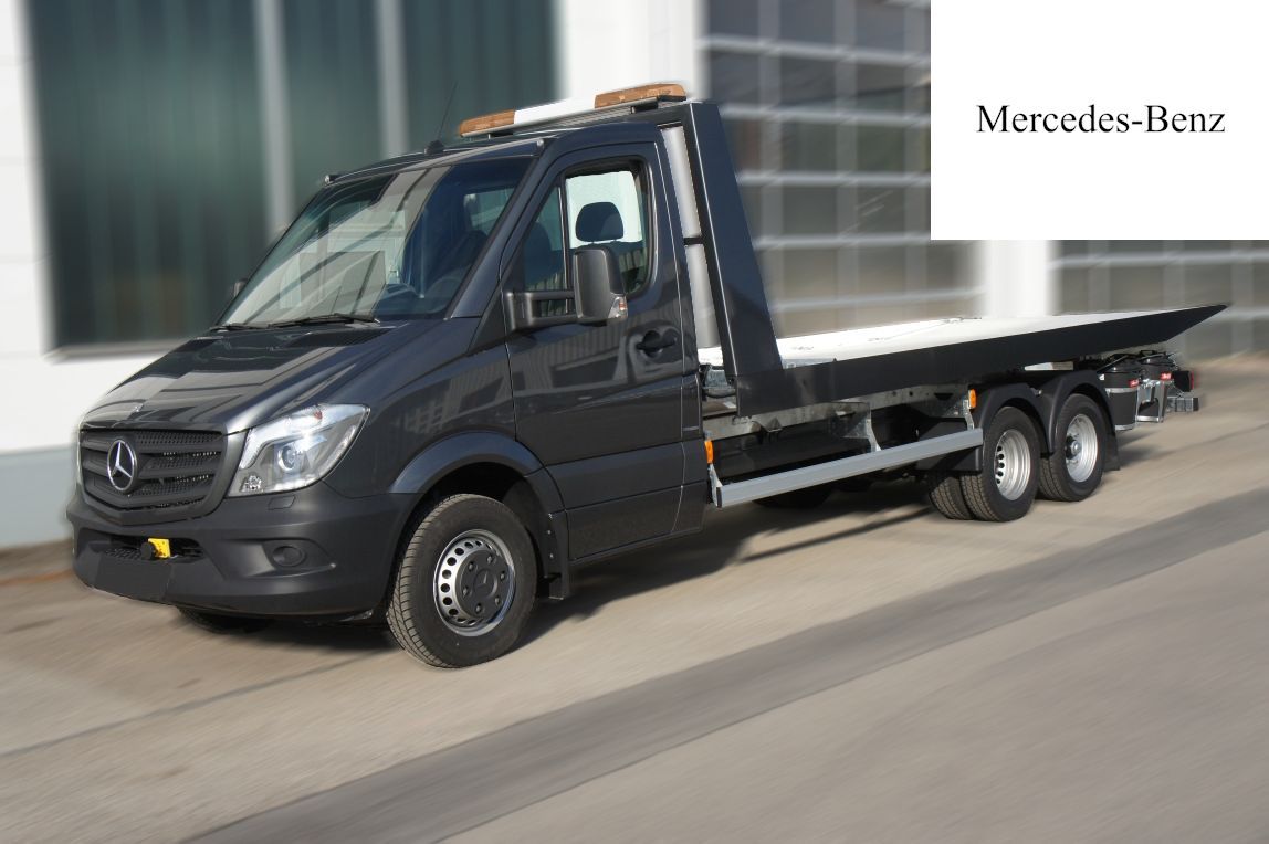 Mercedes Sprinter Abschleppwagen mit Verschiebeplateau