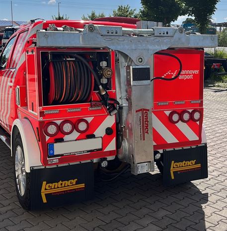 Feuerwehr Löschfahrzeug Elektrofahrzeug Brand Tiefgaragen Garagen Hubbrille Brille Brillenfahrzeug Bergefahrzeug