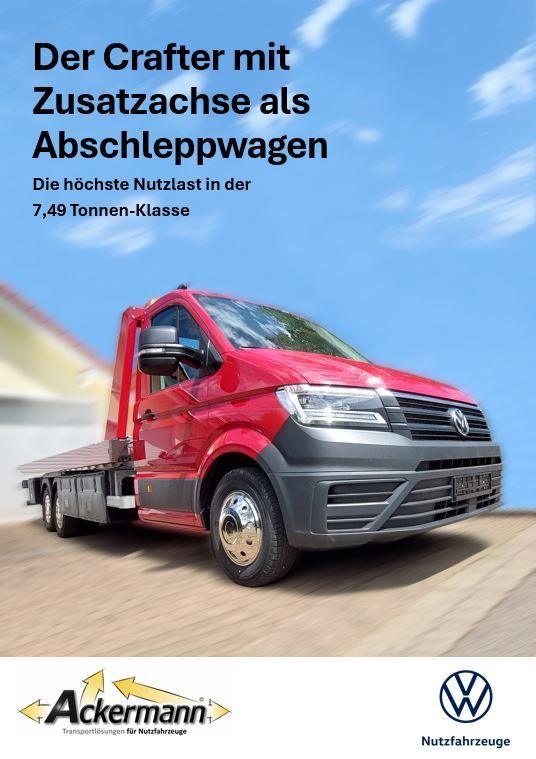 Auflastung für Volkswagen Crafter  sowie Radstandsverlängerung Zusatzachse Abschleppwagen Verschiebeplateau