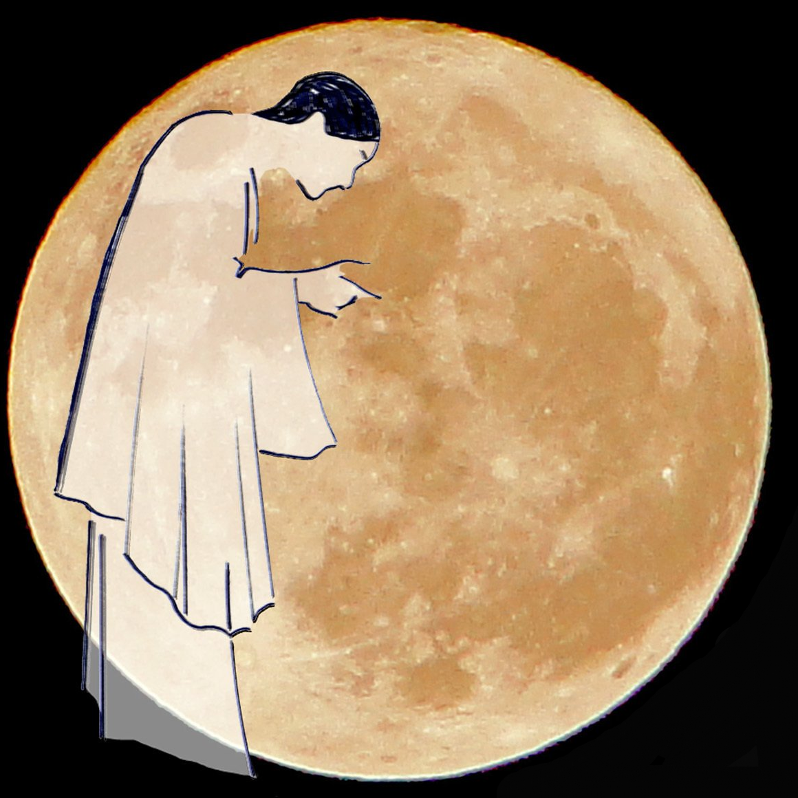 Ein Theater für Jugendliche in Kassel Clown vor Mond