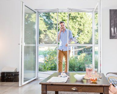 Fliegengitter-Pendeltür Fliegengitter-Pendeltür