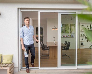 Fliegengitter-Schiebeanlage Fliegengitter-Schiebeanlage