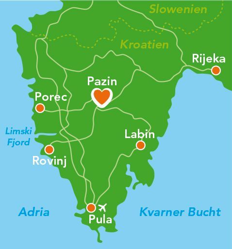 Karte Kroatien Pazin Karte Kroatien Pazin