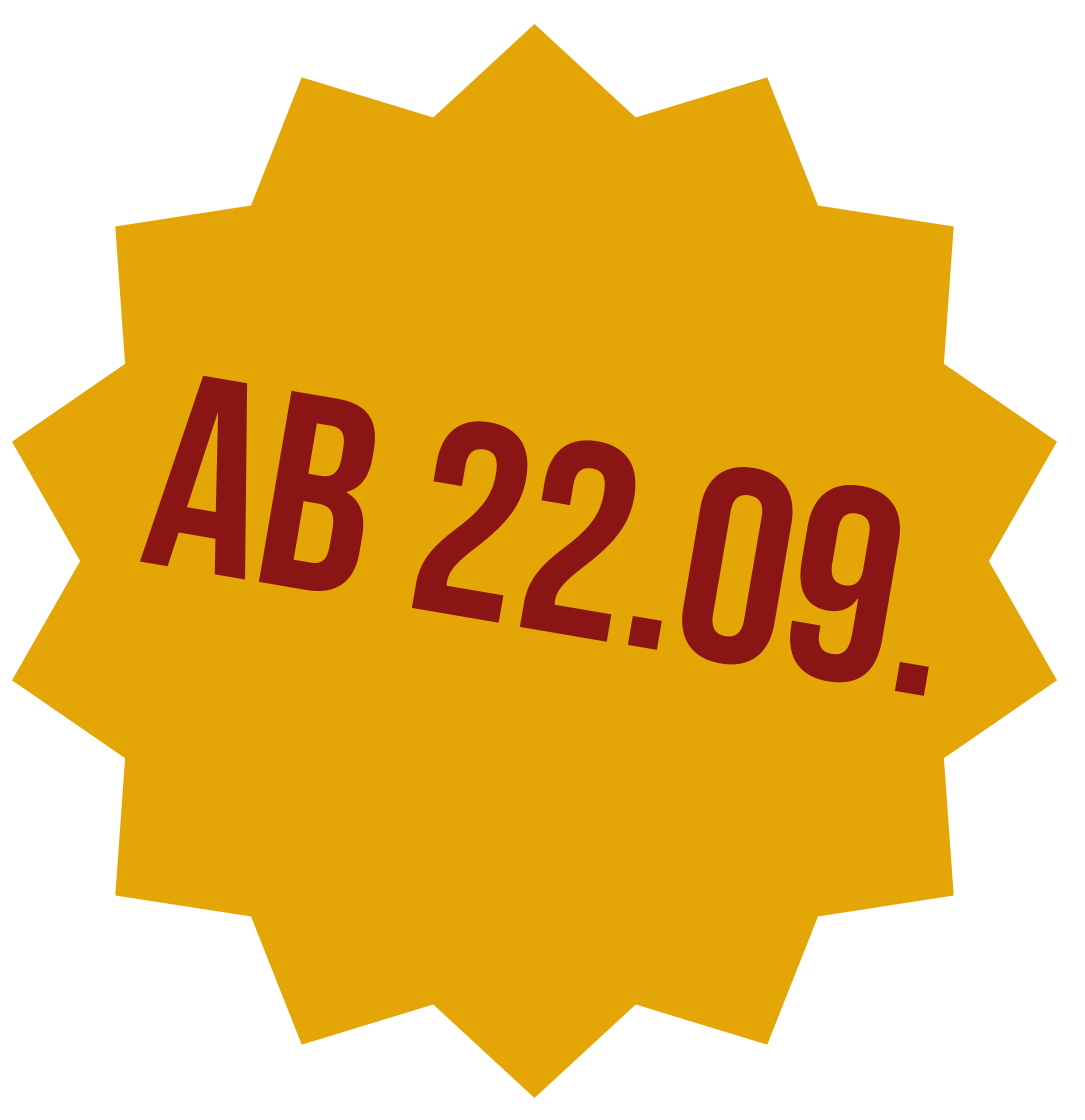 Eröffnungsdatum 22.09. Ab 22.09.