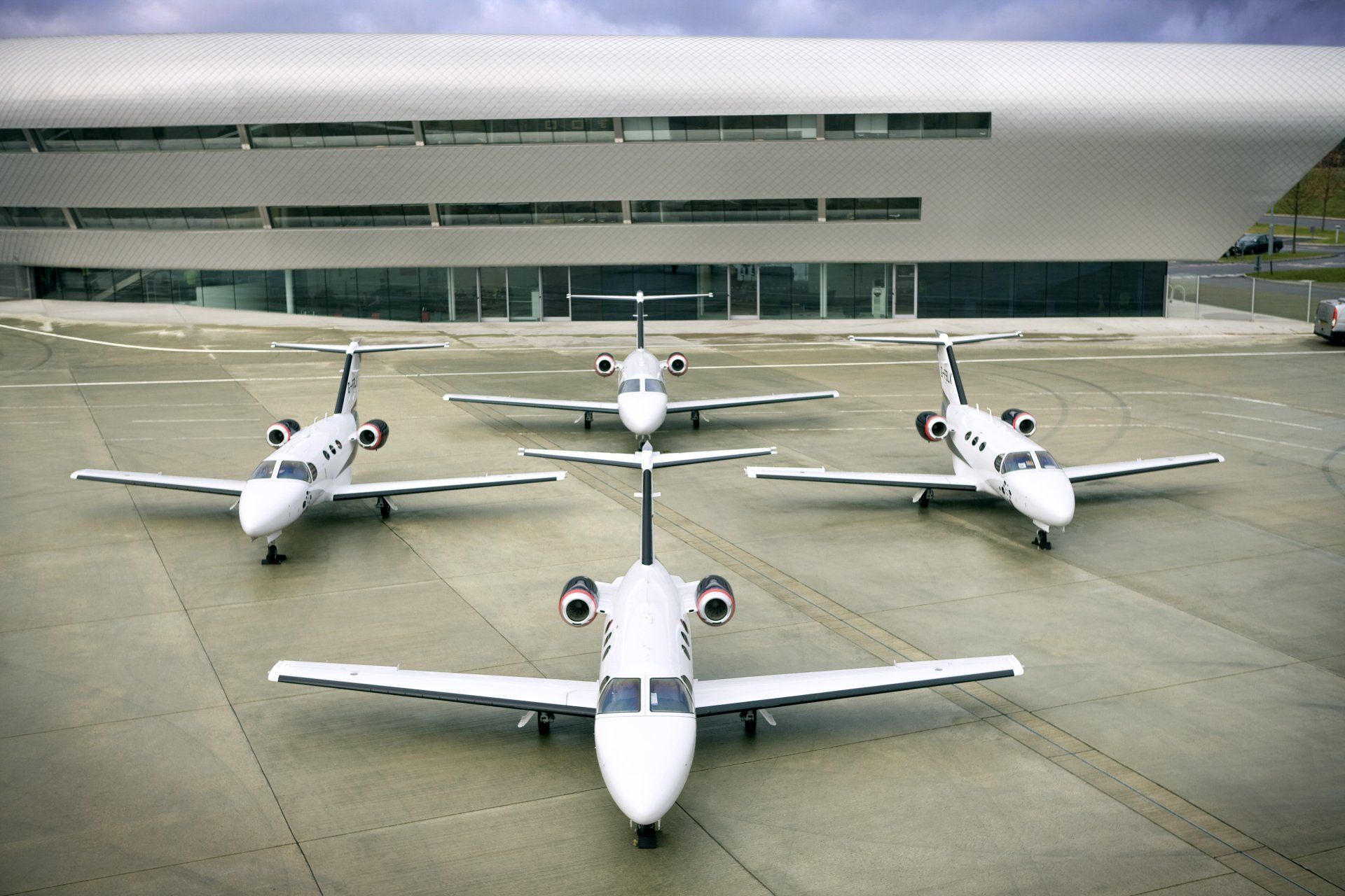 four jet airplains