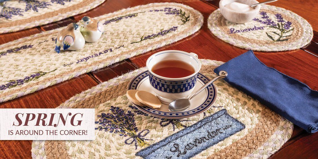 Earth Rug products, coasters, jute placemats, rugs and trivets