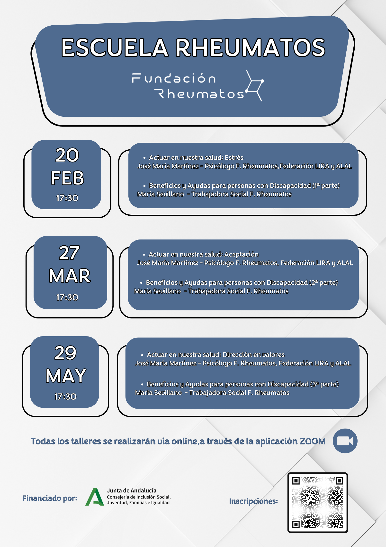 Desde Fundación Rheumatos, estamos emocionados de anunciar el lanzamiento de nuestros nuevos tallere