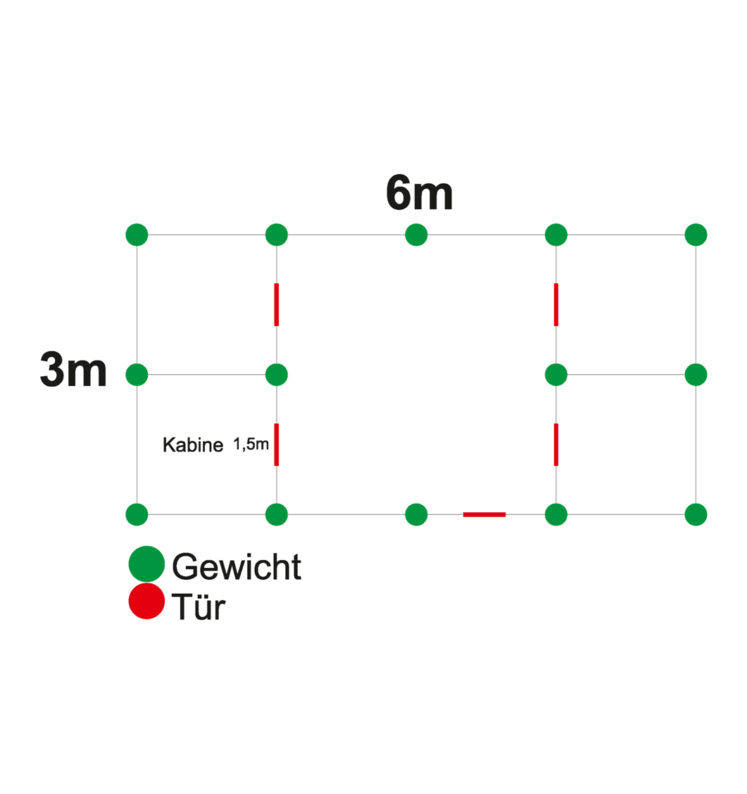 Pandemiezelt - Notfallzelt - Triagezelt 3x6m