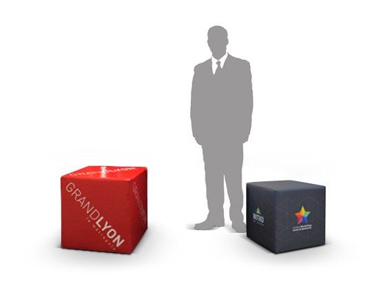 Werbewürfel Sitzwürfel