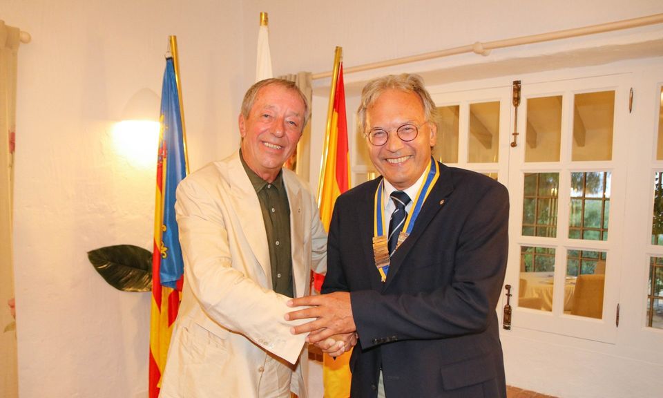 Dieter Moll y Heinz Galler en el cambio de presidencia