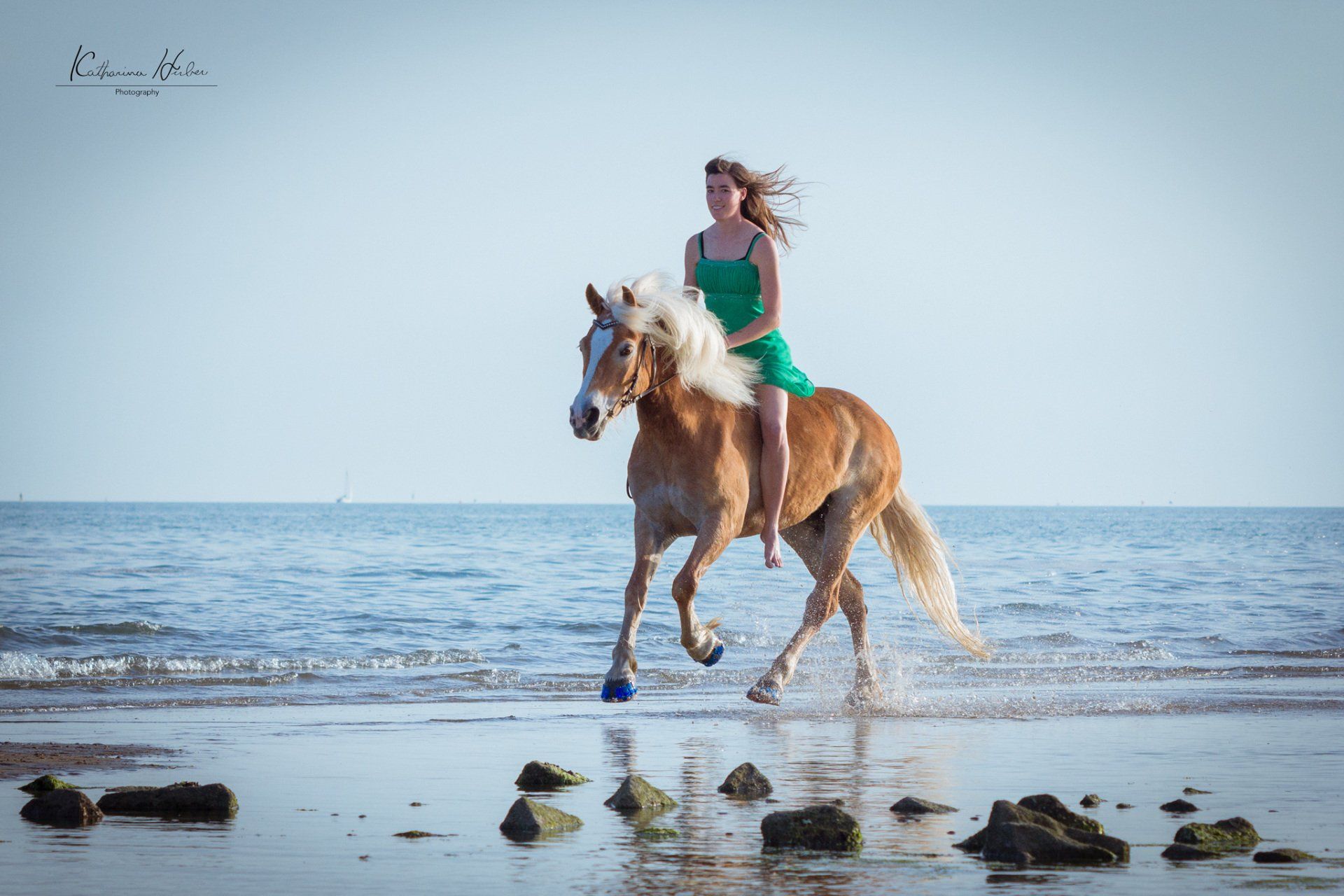 Roxy geritten am Strand in Italien Bettina Brückler, Betty's Tiertraining, bettys tiertraining, klassische Dressur, Graz, Steiermark, Österreich