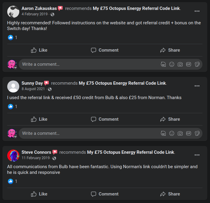 Octopus Energy £75 Referral Code Facebook Octopus Energy £75 Referral Code