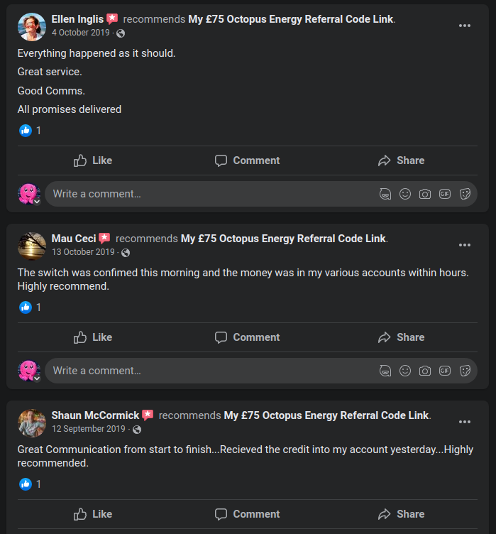 Octopus Energy Switch Facebook Octopus Energy Switch