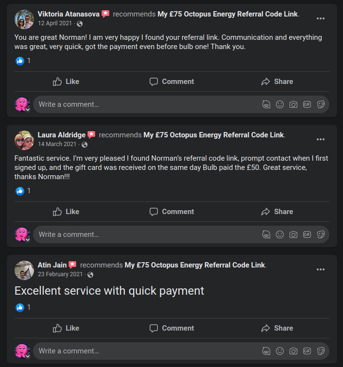 Octopus Energy Referral Link Facebook Octopus Energy Referral Link