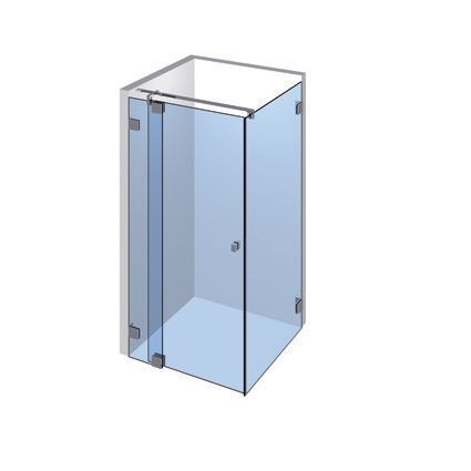 Eckduschkabinen mit Klemmtüren - www.meine-glas-dusche.de