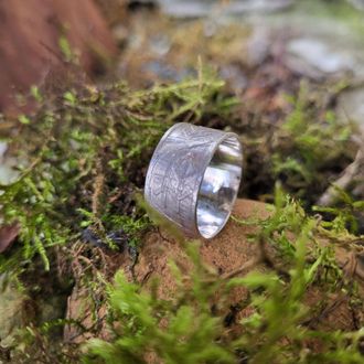 Sterling Silver Rune spinning ring