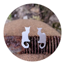 Sterling Silver Sitting Hare studs