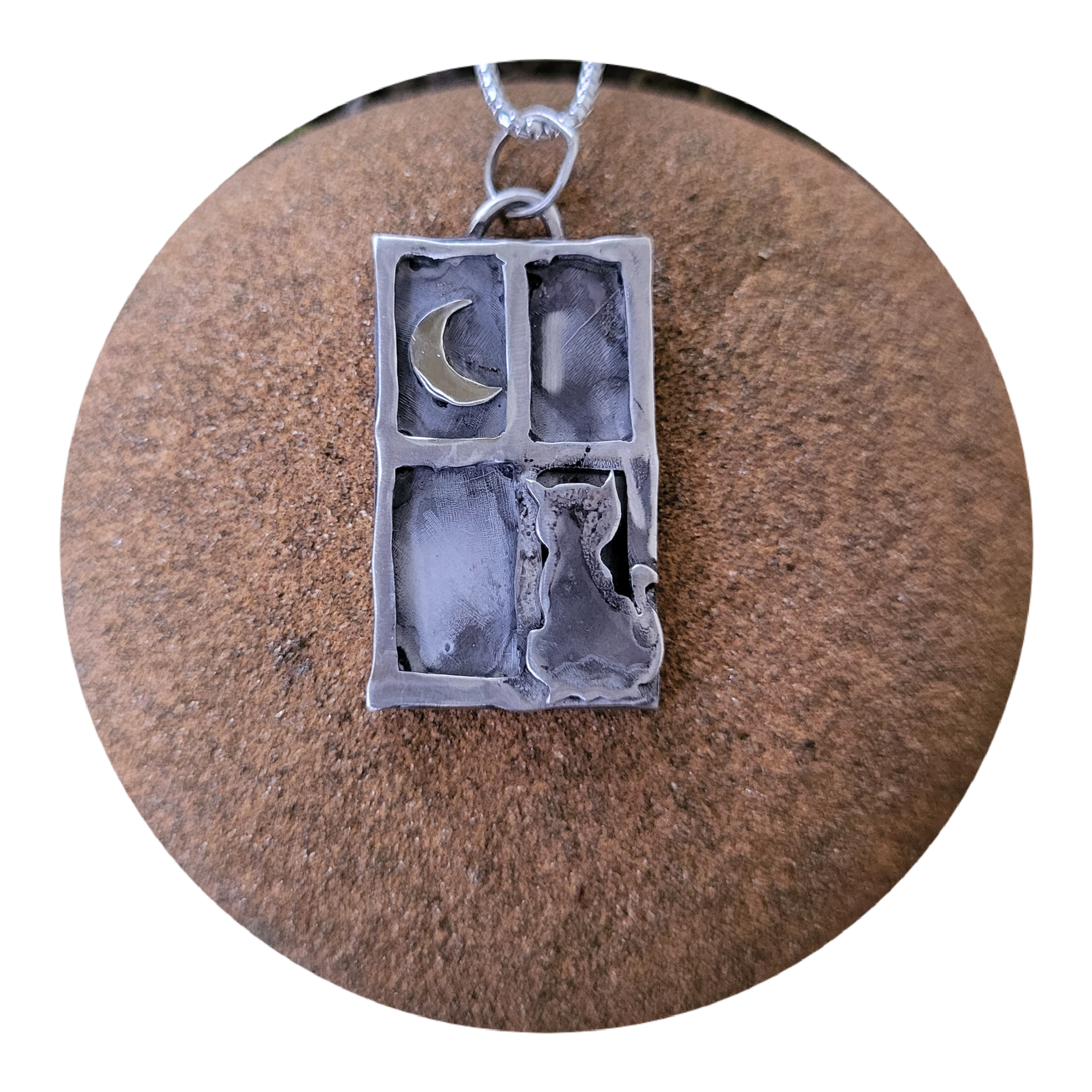 Sterling Silver Corvid Skull pendant