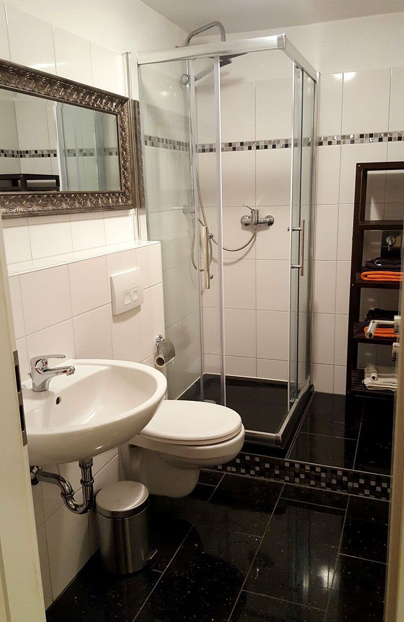 Badezimmer in Ferienwohnung