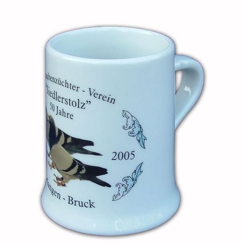 Andechskrug Bierkrug, Bierseidel bedruckt mit dem eigenen Motiv, Wappen oder Logo von der Schwemmlein GmbH aus Bayreuth
