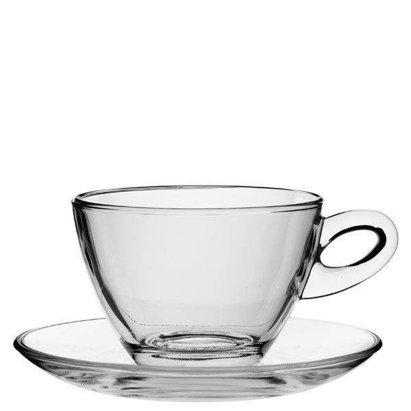 Glastassen individuell veredelt mit dem eigenen Wappen, Firmenlogo der Motiv