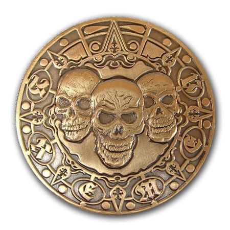 Challenge Coin, Münze geprägt in 23, rein metallische Prägung mit eigenem Motiv