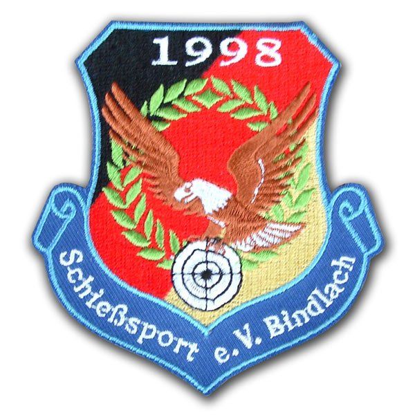 Aufnäher, Ärmelabzeichen bestickt mit dem eigenen Wappen, Logo oder Motiv für Bundeswehr, Polizei, Feuerwehr, Schützenvereine, Verbände, Firmen, Vereine, Stammtische und Clubs von der Schwemmlein GmbH aus Bayreuth