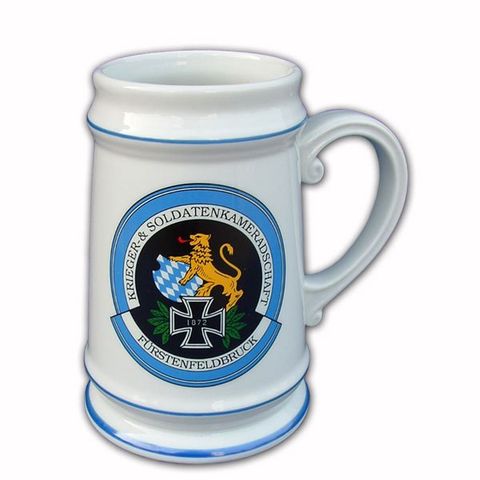 Bierkrug, Bierseidel bedruckt mit dem eigenen Motiv, Wappen oder Logo von der Schwemmlein GmbH aus Bayreuth