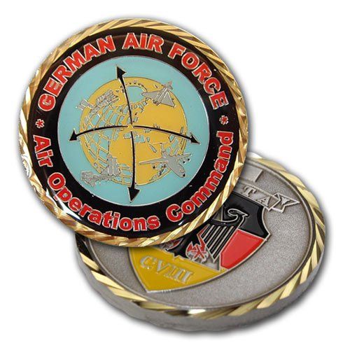 Münzen, Coins, Challenge-Coins, Commanders-Coin mit dem eigenen Wappen, Logo oder Motiv von der W. Schwemmlein GmbH aus Bayreuth