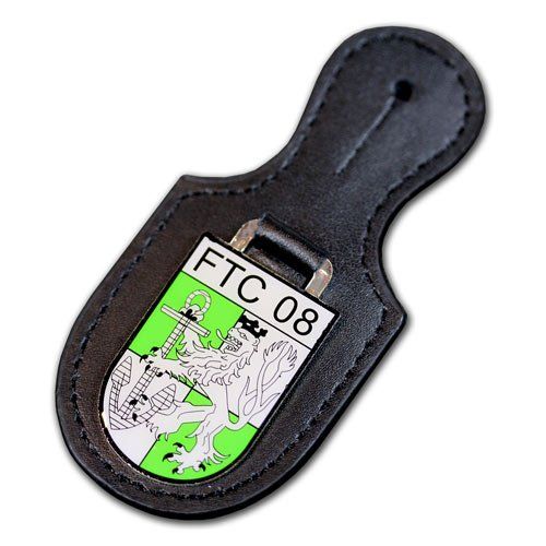 Verbandsabzeichen, Brustanhänger, Lederanhänger, Metallwappen auf Leder mit eigenem Wappen, Logo oder Motiv, gedruckt oder geprägt für THW, Malteser, Rotes Kreuz, Johanniter, Firmen Städte und Verbände, von der W. Schwemmlein GmbH aus Bayreuth