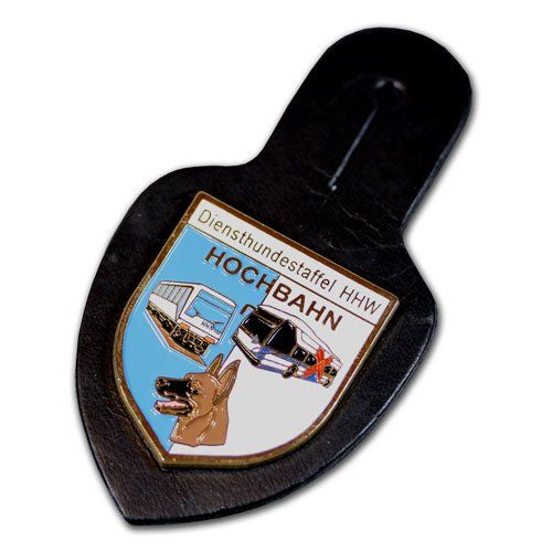 Verbandsabzeichen, Brustanhänger, Lederanhänger, Metallwappen auf Leder für die Polizei, Bundespolizei, Zoll, Spezialeinheiten, mit eigenem Wappen, Logo oder Motiv, gedruckt oder geprägt von der W. Schwemmlein GmbH aus Bayreuth