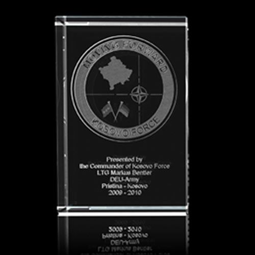 Challenge Coin der Bundeswehr, Antik-Gold-Finish geprägt in 2D, rein metallisch