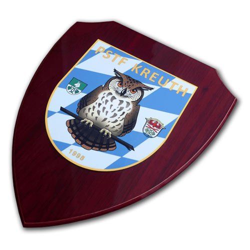 Kunststoffwappen mit UV-Versiegelung, Textschleifen oder Textbalken mit eigenem Wappen, Logo oder Motiv von der W. Schwemmlein GmbH für Bundeswehr, Polizei, Bundespolizei, Zoll, Organisationen, Vereine oder Privat.