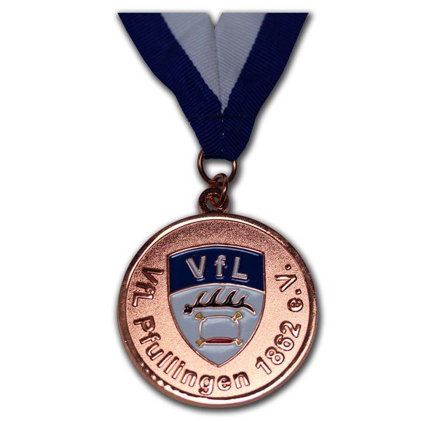 Hochwertig geprägte Medaillen, Sportmedaillen in 2D, farbig oder 3D, individuell gefertigt mit dem eigenen Wappen, Logo oder Motiv, von der W. Schwemmlein GmbH aus Bayreuth