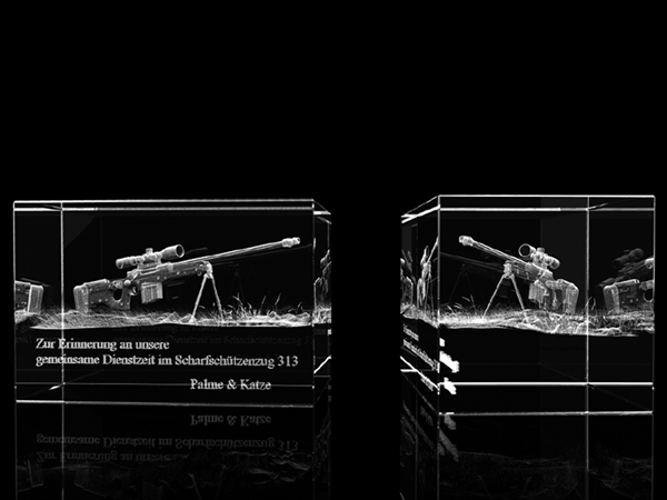 Glasquader 40 x 30 x 40 mm Glasquader für individuelle Gravuren, Glasinnengravuren