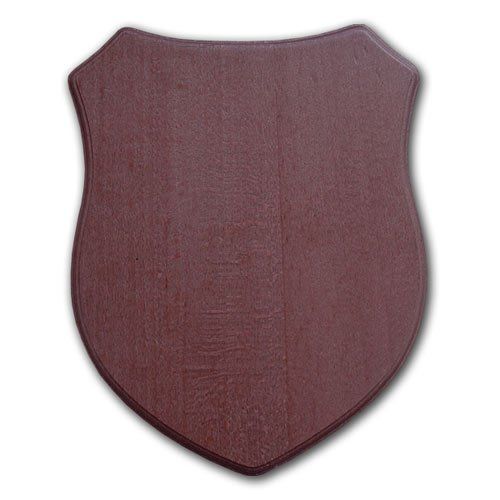 Mahagoni Holzplakette für Metallwappen, Gusswappen, Aluminiumwappen oder KunststoffwappenBuche Holzplakette für Metallwappen, Gusswappen, Aluminiumwappen oder Kunststoffwappen