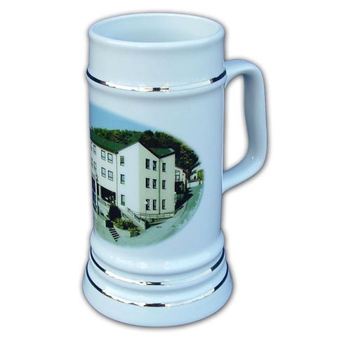 Ständekrug Bierkrug, Porzellankrug, Ständekrug bedruckt mit dem eigenen Motiv, Wappen oder Logo von der Schwemmlein GmbH aus Bayreuth