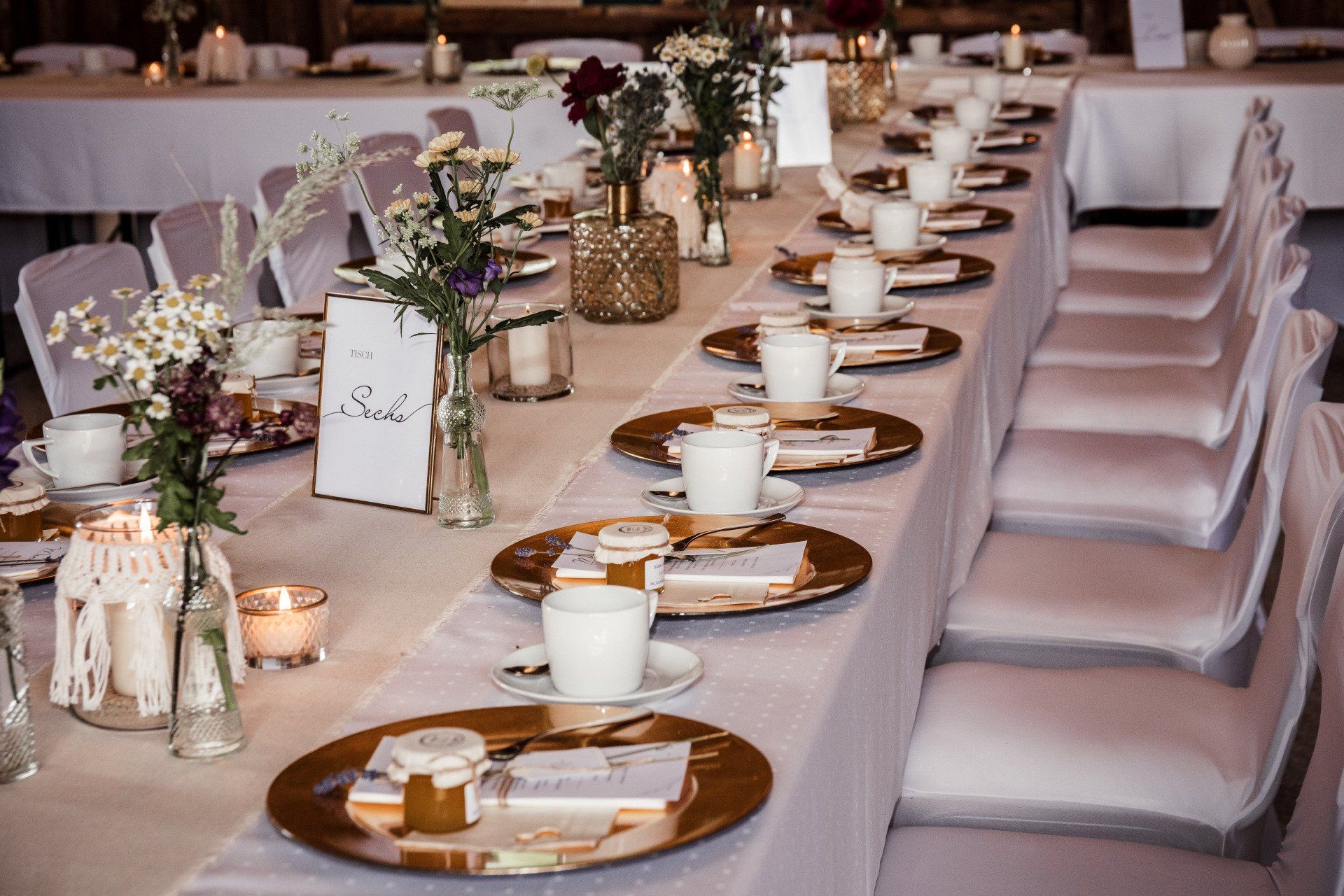 Platzteller gold silber taupe creme