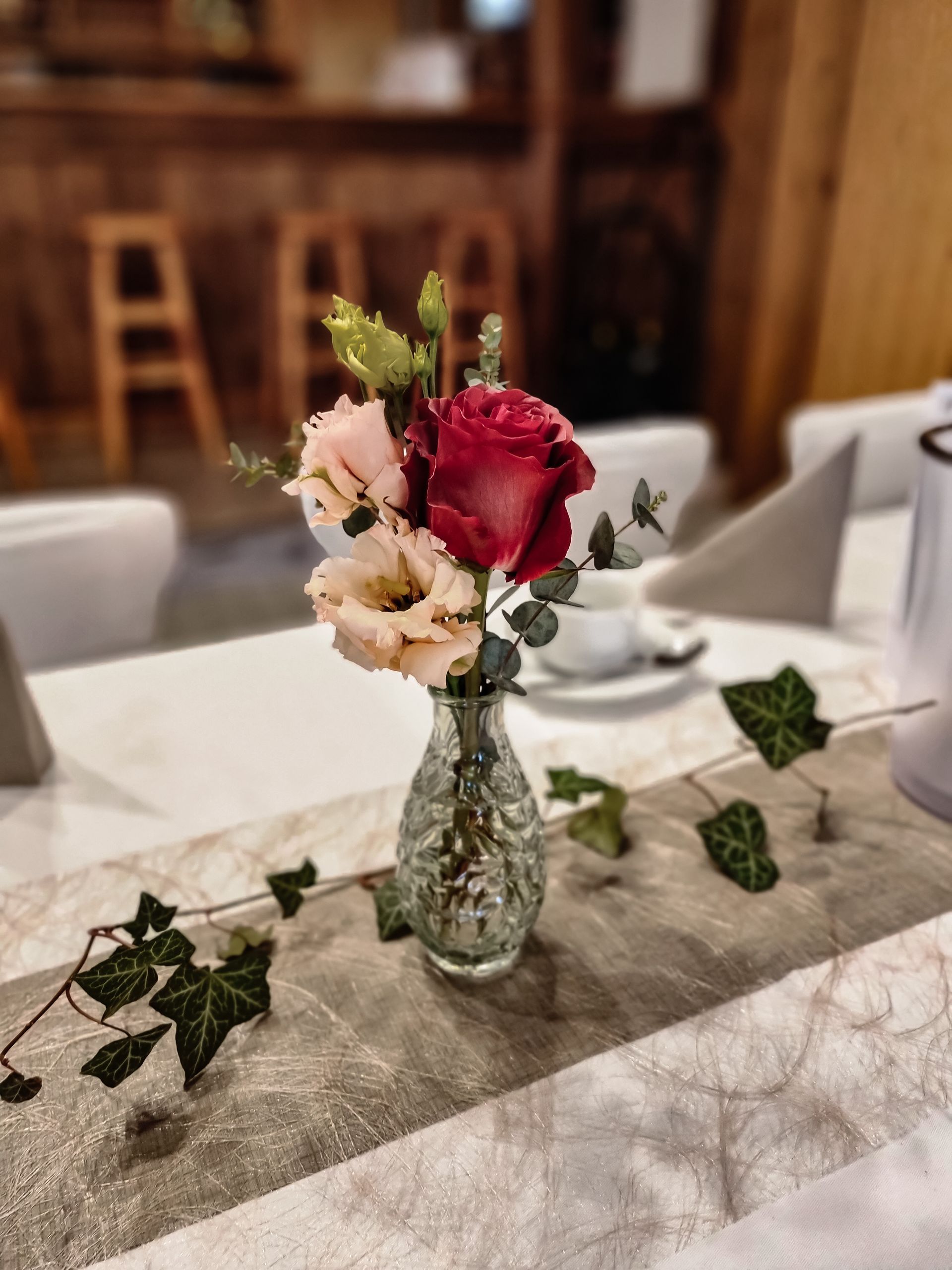 Tischdekoration Hochzeit Blumen Vasen Tischdeko 