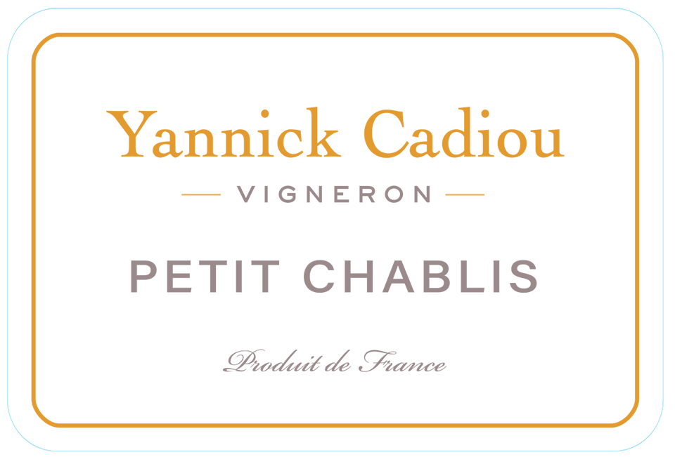 Etiquette Petit Chablis Yannick Cadiou