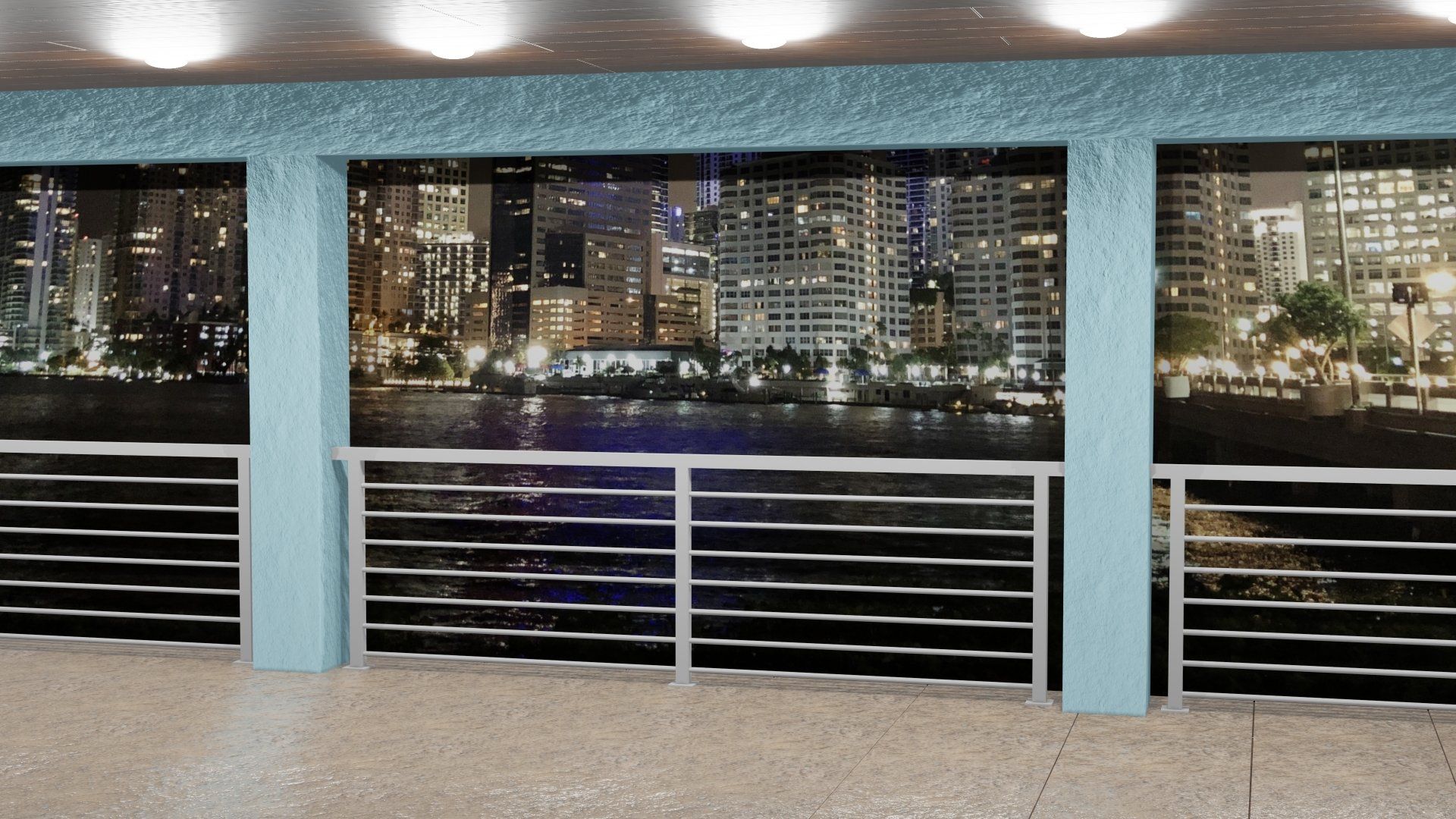 Horizontal Picket Railing has sideways pickets made to be Horizontal Picket Railing Welded Aluminum